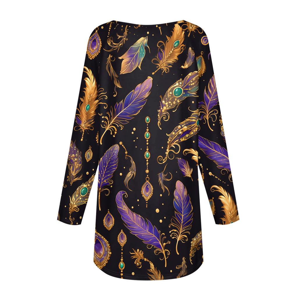 Женский модный пуловер с круглым вырезом, рукавами реглан и длинными рукавами, с карнавальным принтом, повседневный