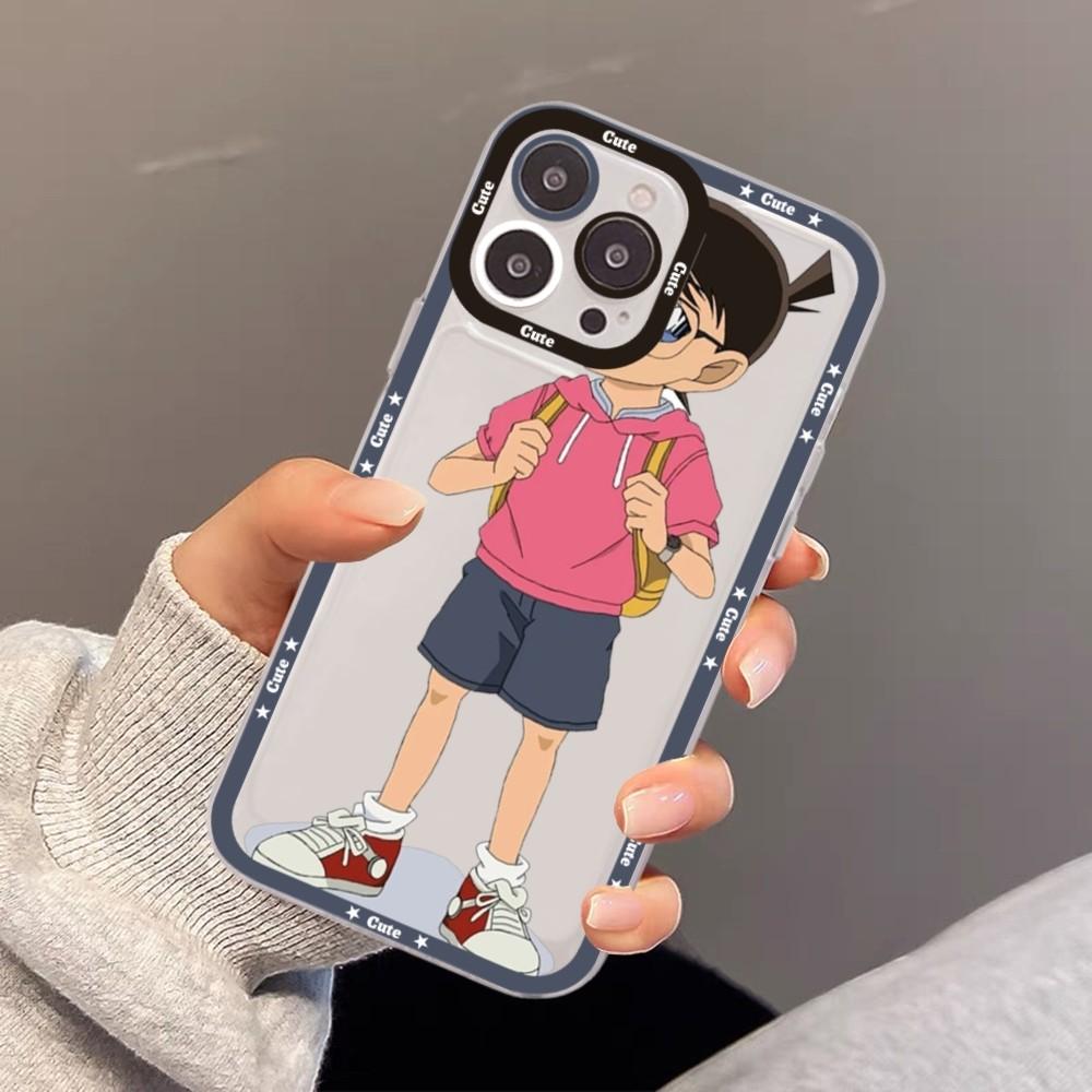 Japanese Detective Conan Anime Phone Case For iPhone 15 11 12 13 14 Mini Pro Max XR X XS TPU Clear Case