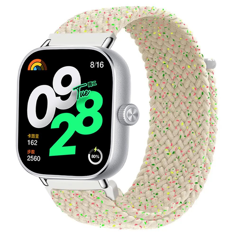 Плетеная одинарная петля для ремешка Xiaomi Redmi Watch 4, регулируемый спортивный ремешок, нейлоновая замена, ремешок Miband 8 pro