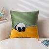 Милая мультяшная вышитая наволочка для подушки, диван для гостиной, детская комната, прикроватная подушка, подушка с животным, подушка с кошкой