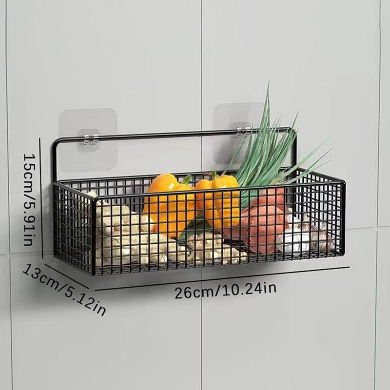 Хранение в ванной комнате Многофункциональные туалетные принадлежности Металлическое хранилище Неперфорированная полка для хранения Аксессуары для ванной Хранение на кухне