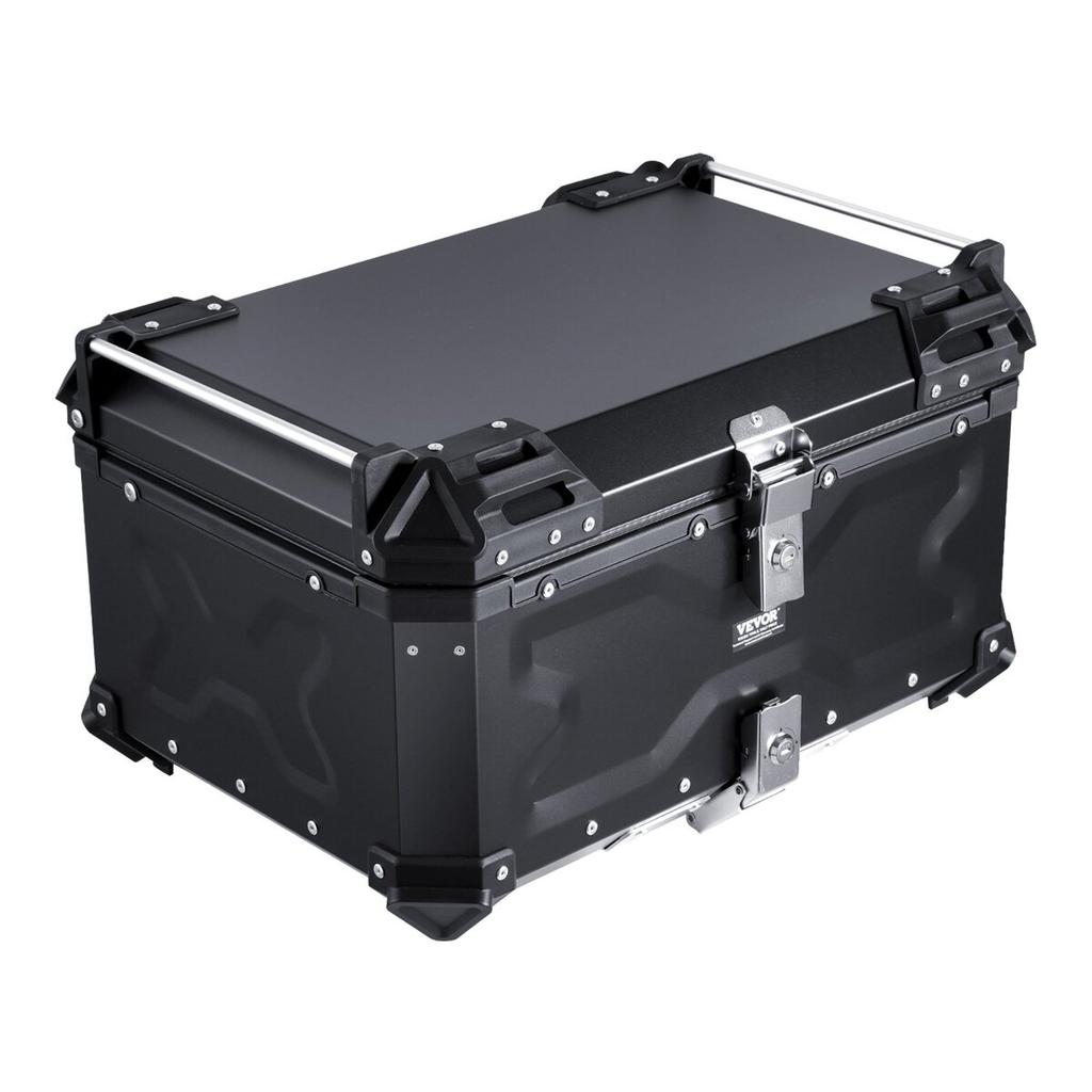 65L Motorcycle Top Case Universal Motorbike Tail Box with Leather Lining