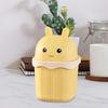 Desktop Trash Can with Lid Large Capacity Cartoon Shape Rectangle Creative Mini Garbage Can Waste Basket