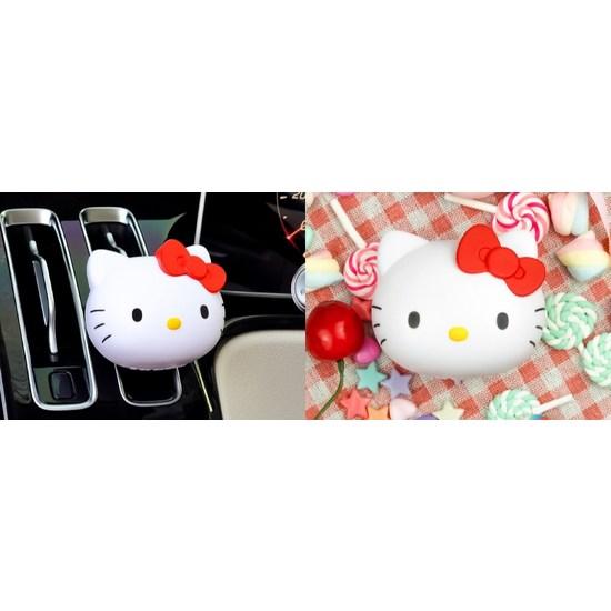 Belle Ament Sanrio Hello Kitty Big Face Refillable Car Air Freshener Set, Midsummer Night, 1 Set, a Popular Character In Korea