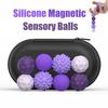Silicone Magnetic Sensory Balls Fidget Toy Worry Balls Autism Calming Fidgeting Toy Kid Adults Anxiety Relief Stress Sensory Toy