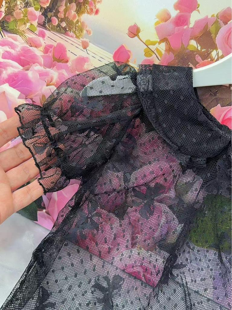 Кружевной топ-бюстье для девочек в стиле Лолита с вырезами - Новый супермягкий тонкий однотонный топ