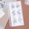 Альбом для хранения листов формата A5/A6: Матовый прозрачный пакет со стикерами и вариантами на 6 отверстий