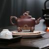 Handmade Filter Kettle 400ml Retro Chinese Yixing Purple Clay Teapot Raw Ore Tea Pot Household Tea Set Portable Travel Drinkware