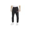 Club Fleece Kids Knit Sports Pants With Letter Print And Drawstring Cuffed Kids Pants Black FV4454010