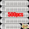 500/10PCS Disposable Food Cover Plastic Wrap Sturdy Elastic Food Lids for Bowls Elastic Plate Covers For Kitchen Food Saver Bag