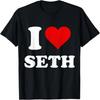 Оригинальная футболка I Love Seth I Heart Seth
