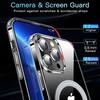 For iPhone 14 Pro Clear Phone Case TPU+PC Magnetic Cover Compatible with MagSafe