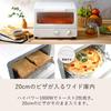 TOSHIBA Toaster Milky with temperature drip and HTR-PZ3(W) Oven, 2-slice capacity, White, control, tray, 15-minute timer.