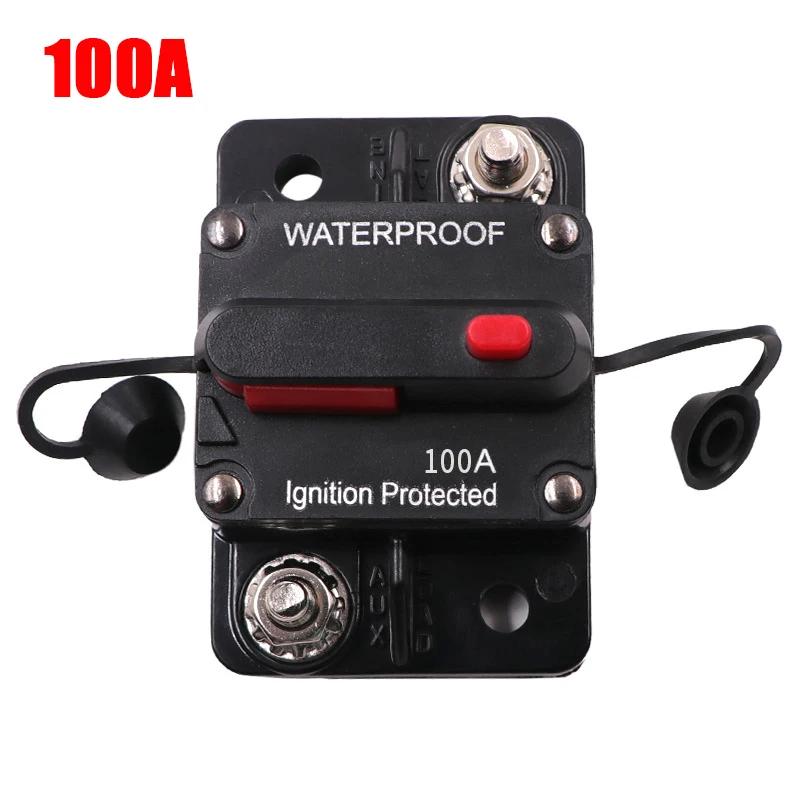 Ручной сброс встроенного предохранителя водонепроницаемый автоматический выключатель 30A 40A 50A 60A 70A 80A 100A 120A 150A 200A 250A 300A AMP для автомобиля автомобиля лодки