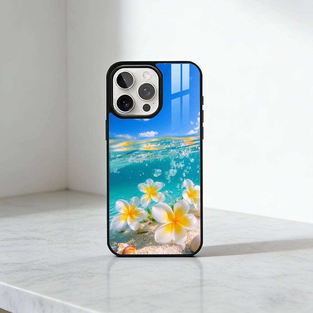 Чехол для телефона "Синие Морские Волны" для iPhone 17, 16, 15, 14, 13 Plus, Pro Max Магнитный Для Magsafe Беспроводной Зарядки