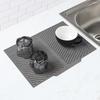 1pcs Silicone Drain Pad Drying Mat Pots Dish Drain Mat For Kitchen Tableware Non-slip Mats Anti-scald Coaster Kitchen Utensils