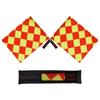 2pcs Soccer Referee Flags Professional Fair Play Sports Match Football Linesman Flags Sports Game Referee Equipment