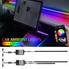 Динамическая неоновая RGB подсветка салона 2 в 1 для Tesla Model 3/Y, модуль автоматического выключения через 60 секунд, декоративная светодиодная лампа для приборной панели