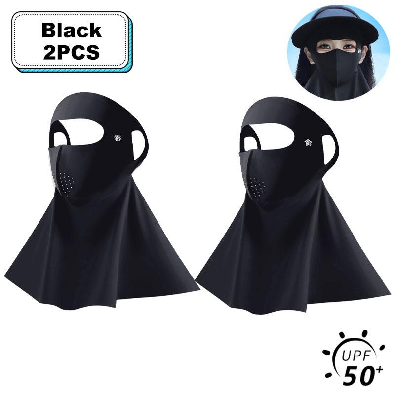 UPF50+ Солнцезащитная маска Модный 3D Ice Silk Anti-UV шарф для шеи Sunscree Пылезащитная солнцезащитная маска для лица на открытом воздухе
