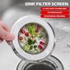 Kitchen Water Sink Filter Sink Mesh Strainer Kitchen Shower Bathroom Drain Cover Hair D2N3