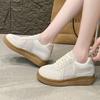 Мода 2025 Бренд Женская обувь Шнуровка спереди Женские вулканизированные туфли Новые уличные Нескользящие Повседневные Бестселлер Легкие сетчатые кроссовки