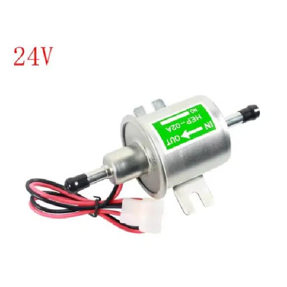 HEP-02A 12V/24V Universal Electric Fuel Pump Low Pressure Bolt Fixing Wire Diesel Petrol for Car Carburetor Motorcycle ATV