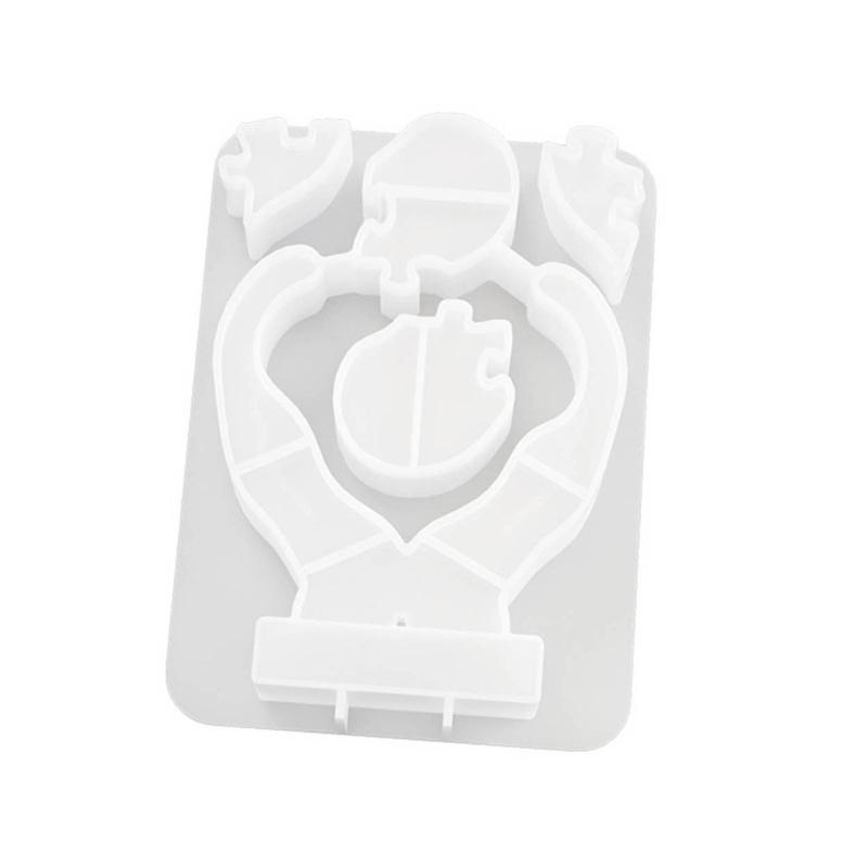 Силиконовая декоративная эпоксидная форма, милые руки, держащиеся в форме сердца, головоломки, форма для украшения дня Святого Валентина для Y любовника