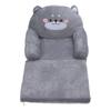 Детский диван Мультяшный Серый Собака Стиль Складной Широкая Ручка Мягкое Дышащее Кресло для Малышей для Чтения Отдыха Сна