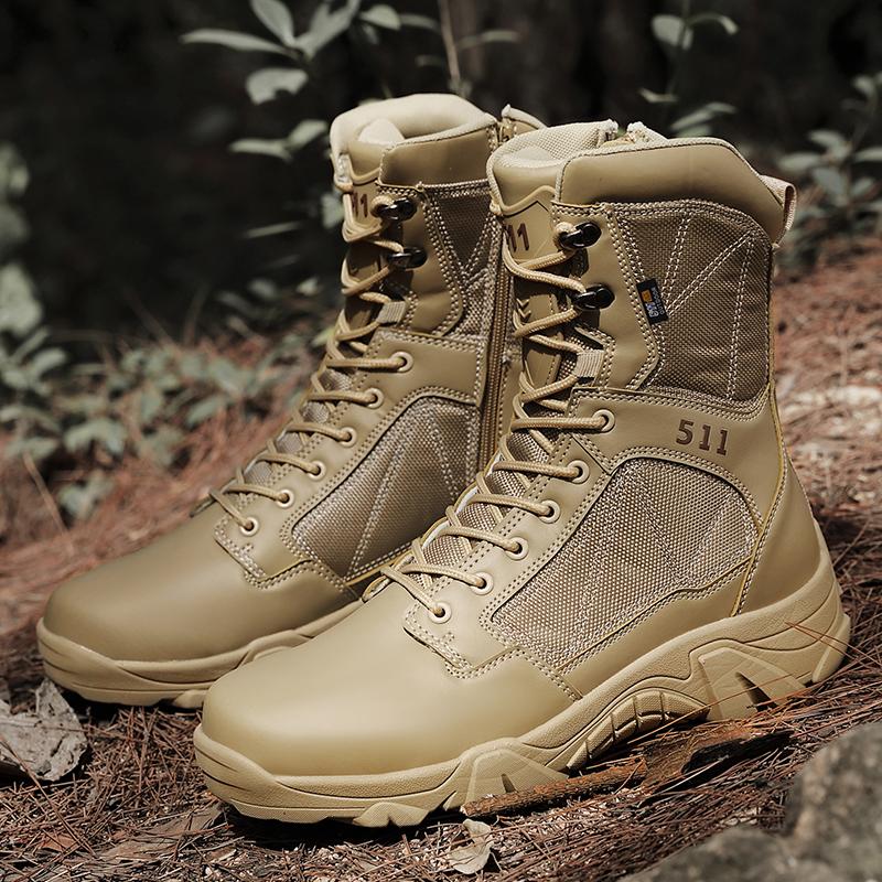 Military Tactical Boot for Man Outdoor Ankle Shoes Men's Desert Boots Light Breathable Hiking Shoes Hunting Boots Men Casual