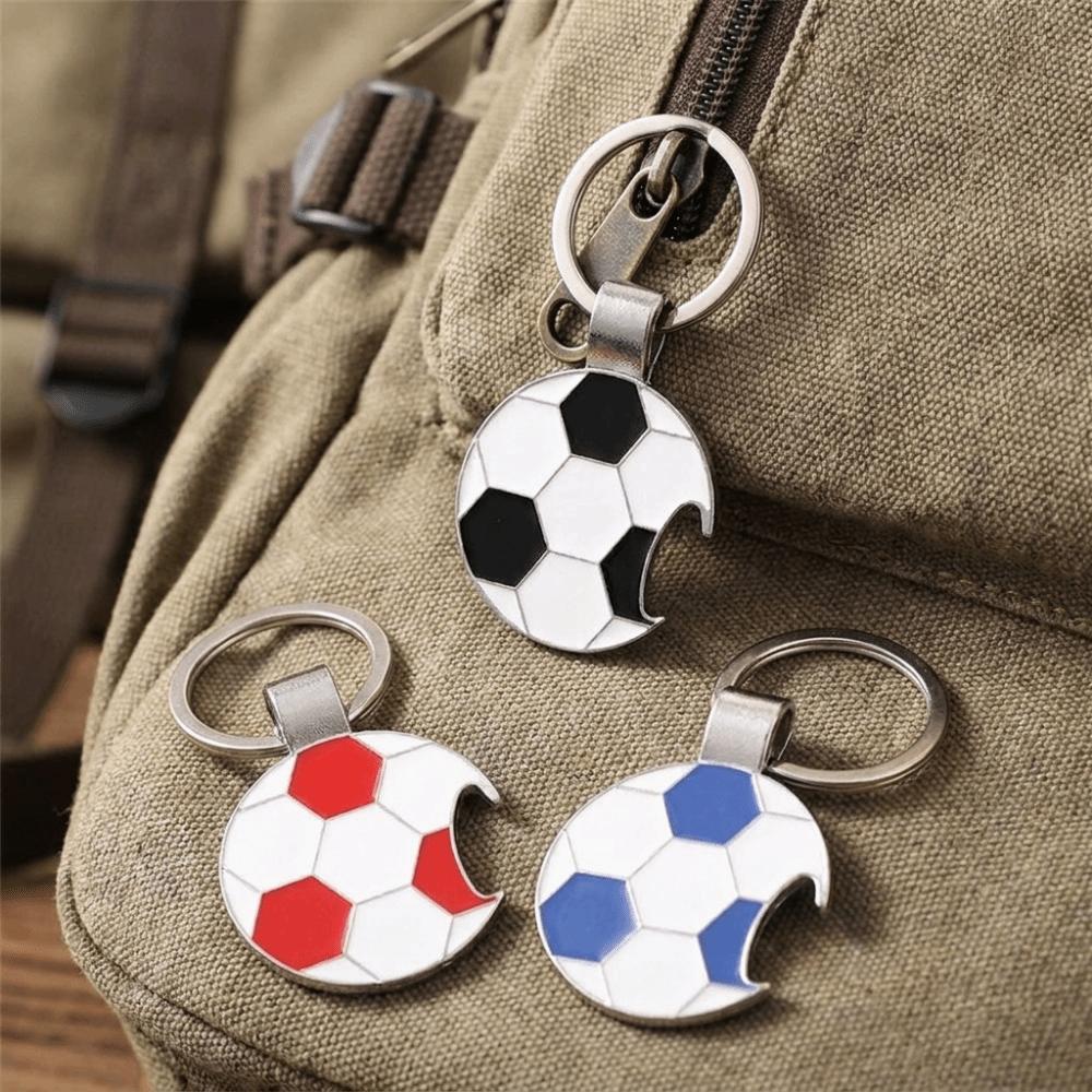 Mini Football Key Chain Zinc Zinc Zinc Alloy Football Car Key Ring  Birthday Decorations