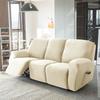 1 2 3 Seater Velvet Recliner Sofa Cover Elastic Split All -Inclusive Sofa Slipcovers Lounge Armchair Covers With Side Pocket