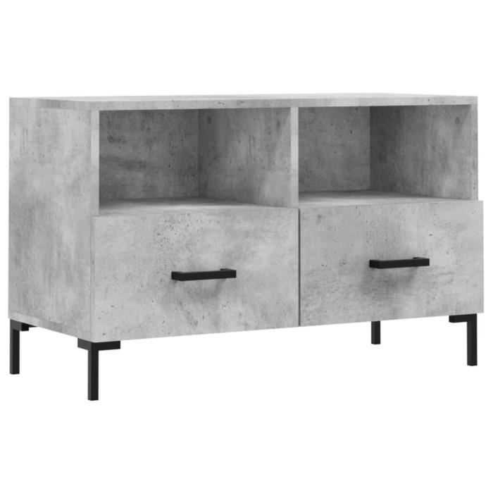 VidaXL TV Stand Concrete Grey 80x36x50 Cm Engineered Wood 828976