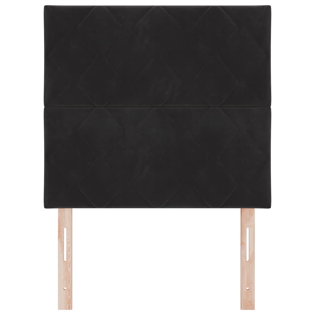Headboard Black 90 cm Velvet