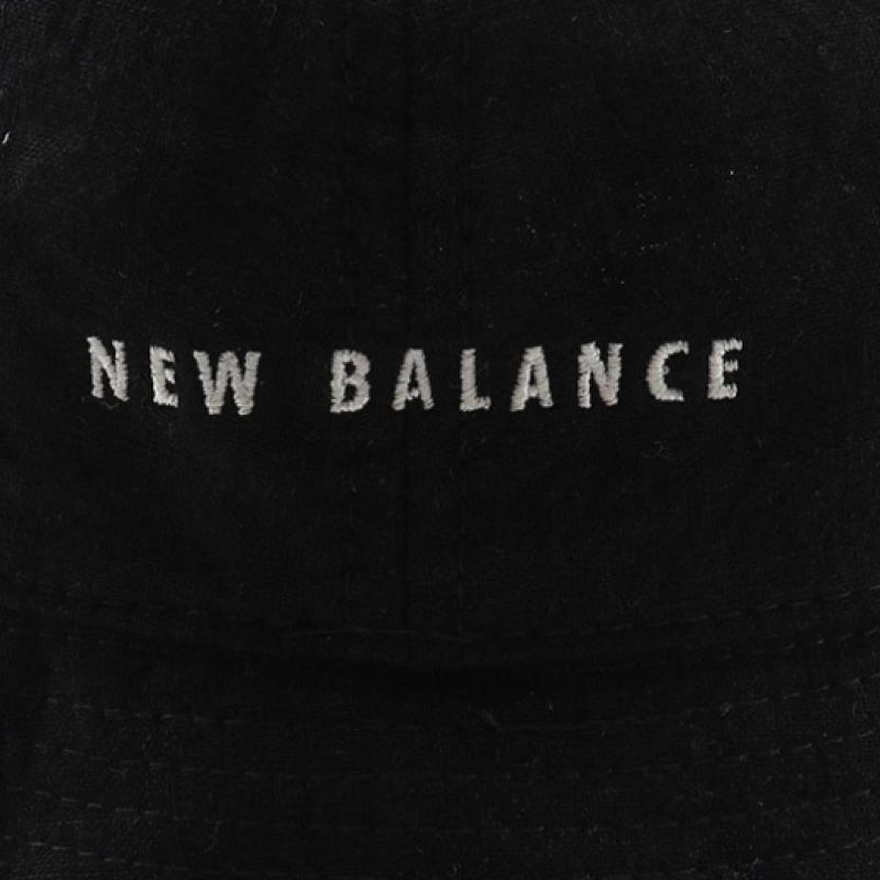 New Balance Детская куполообразная хлопковая панама черного цвета