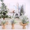 New Christmas Decoration Linen PE Christmas Tree Desktop Decoration