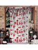Halloween horror rain silk curtain 1 * 2m blood handprint HELP tassel door curtain party decoration background wall