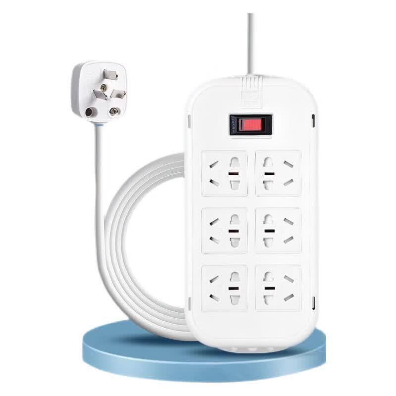 M&G 6-Port Surge Protector Power Strip CN plug (adapter included)