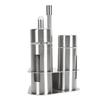 Spice Shaker 304 Stainless Steel with Viewing Window Pepper Shaker for Restaurant Home BBQ Salt 3 Bottle