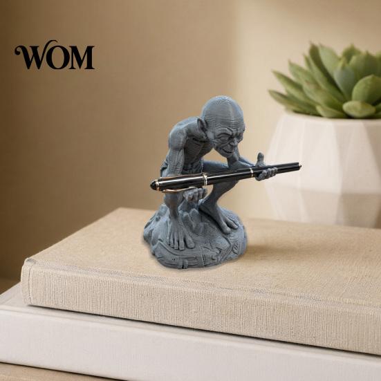 Character-themed Pen Holder 3D Printed Gollum Holder, Fan-Exclusive Collectible, Creative Desktop Decoration with Stable Base, Personalized Stand for