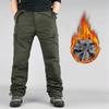 Men's Plus Size Velvet-Lined Cotton Work Pants - Autumn/Winter Collection