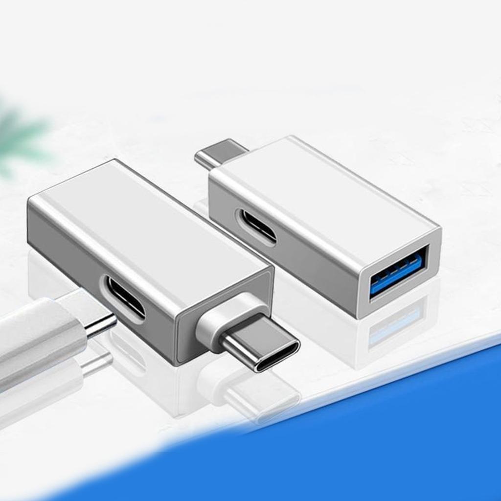 USB 3.0 To USB Type C Adapter with Charging Port USB C Male To USB 3.0 Female Converter Adapter for Phone Laptop Mouse