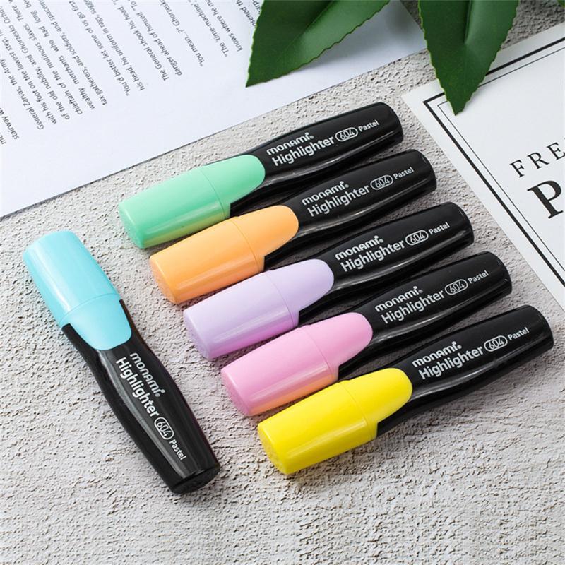 Monami Beauty Highlighter 06020 Пастельный цвет, ручка для граффити с широким кончиком, многоцветный маркер