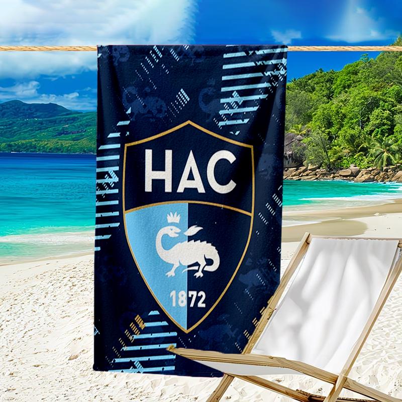Hac Crest Design Beach Towel - Soft, Absorbent Microfiber, Lightweight, Ideal for The Beach, Parties, Travel, Camping fan gifts