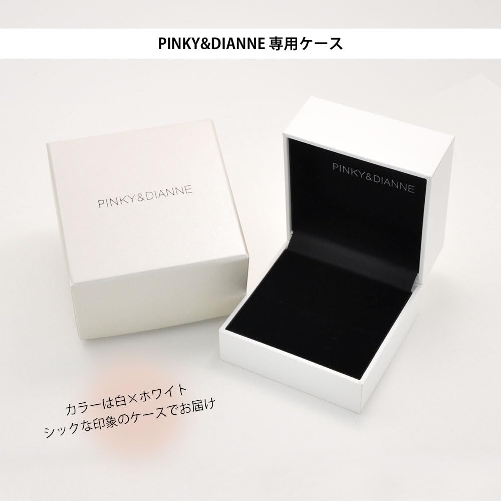 Pinky and Diane 10K White Gold Pinky Ring with White Topaz and Colored Wave Pure and Perfect As a Lucky Bag or Gift for the Little Size 3 Topaz,