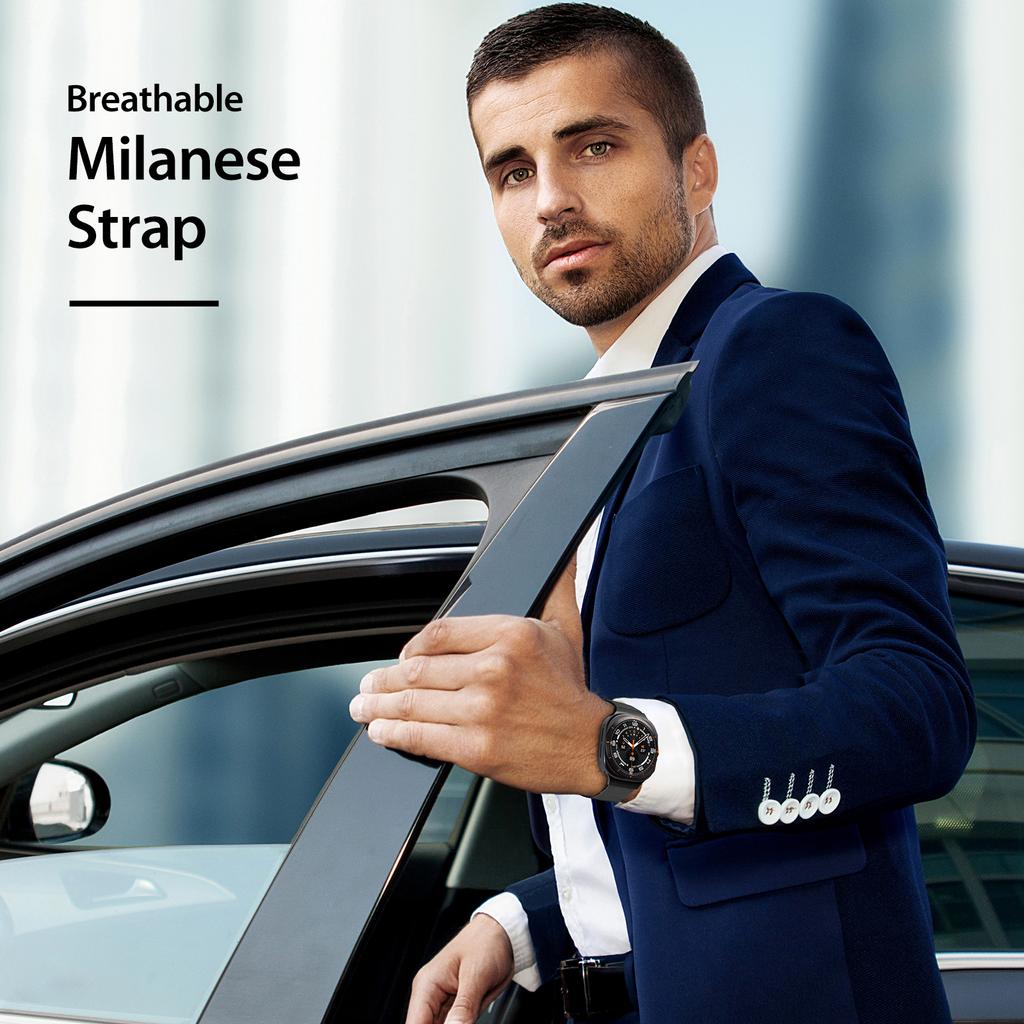 DUX DUCIS For Samsung Galaxy Watch Ultra 47mm Magnetic Milanese Watch Band Stainless Steel Strap