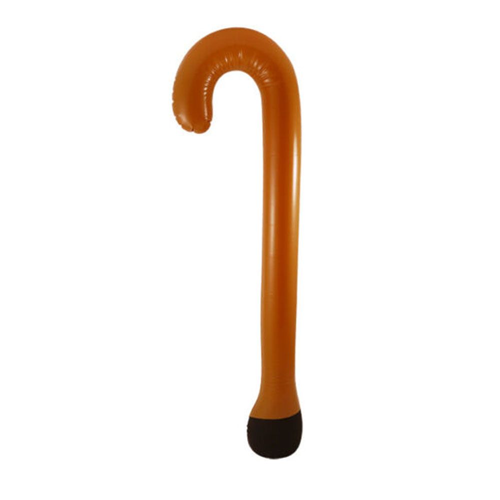 2Pcs Novelty Costume Party Cosplay Supplies Walking Stick Inflatable Toys Zimmer Frame Blow Up Prop