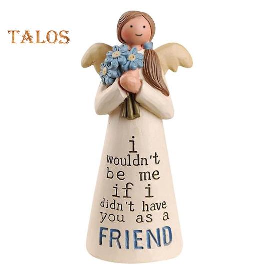 Украшение ангела, изысканное мастерство, статуя ангела дружбы, скульптура ангела из смолы для дома