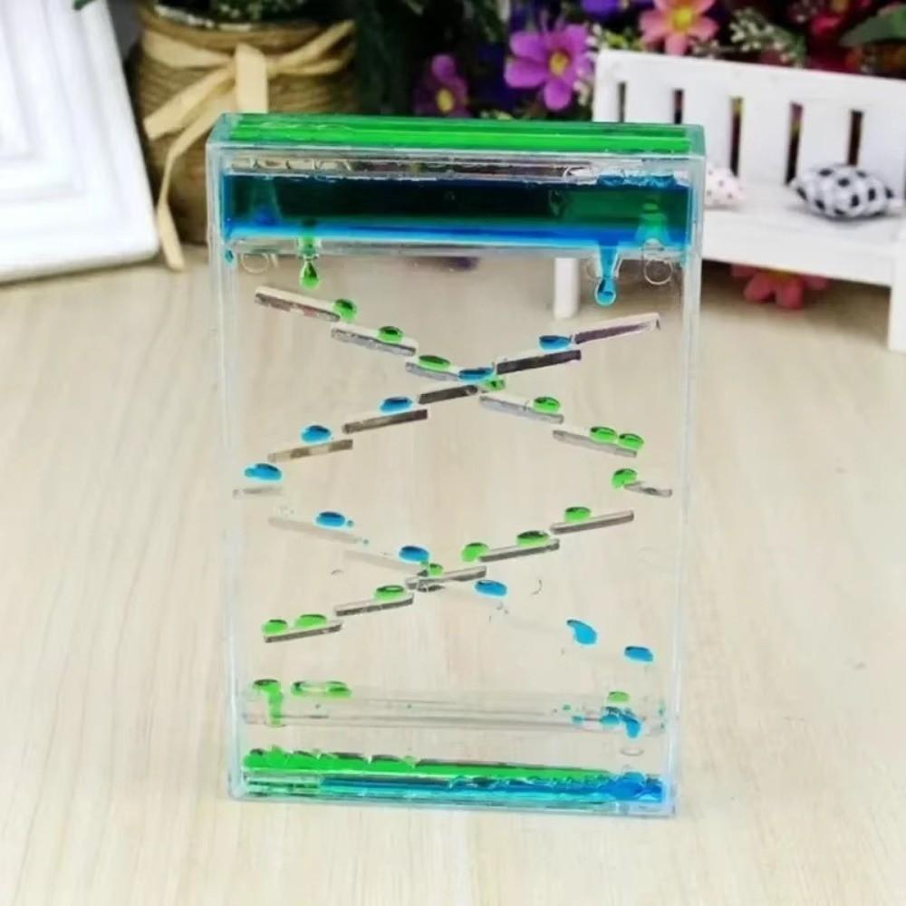 Plastic Casing Liquid Sand Timer Colorful Oil Drop Desktop Ornaments Birthday Gift