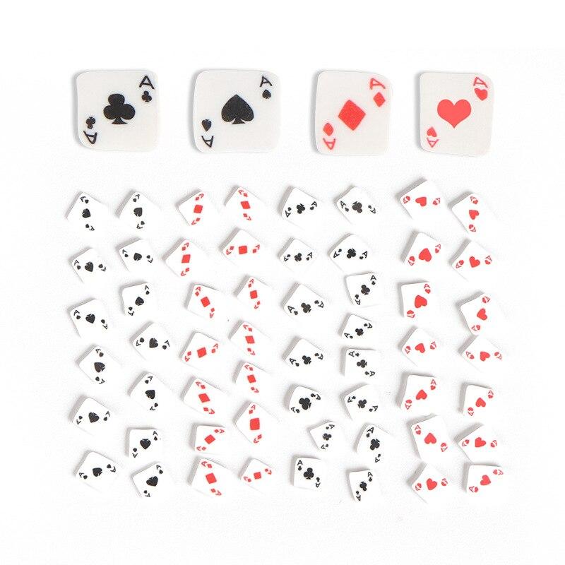 10g/Bag Poker Designs Polymer Soft Clay Slices Nail Art Decorations Playing Cards Nail Flakes Manicure DIY Accessories