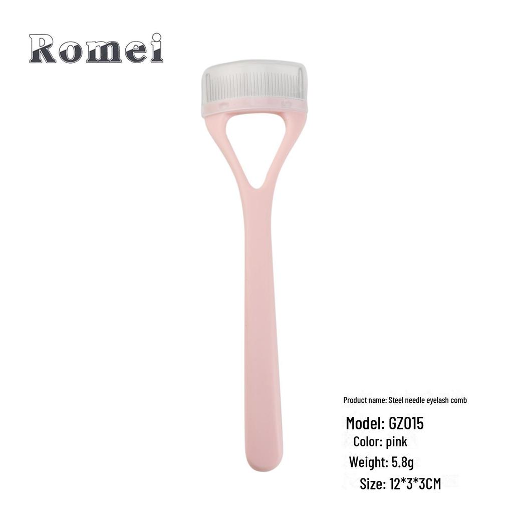 Расческа для бровей и ресниц 8 в 1 из нержавеющей стали с переносной пластиковой ручкой